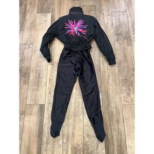 Skea Paris/Vail Snow Suit Faux Suede Top Embroidered Southwestern Theme Black 10